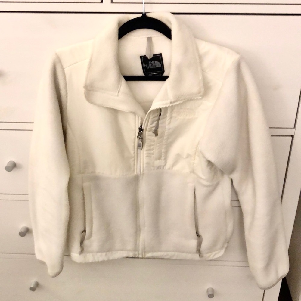 White Denali North Face Fleece
